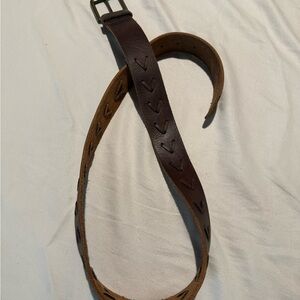 Lucky Brand Dark Brown Leather Belt